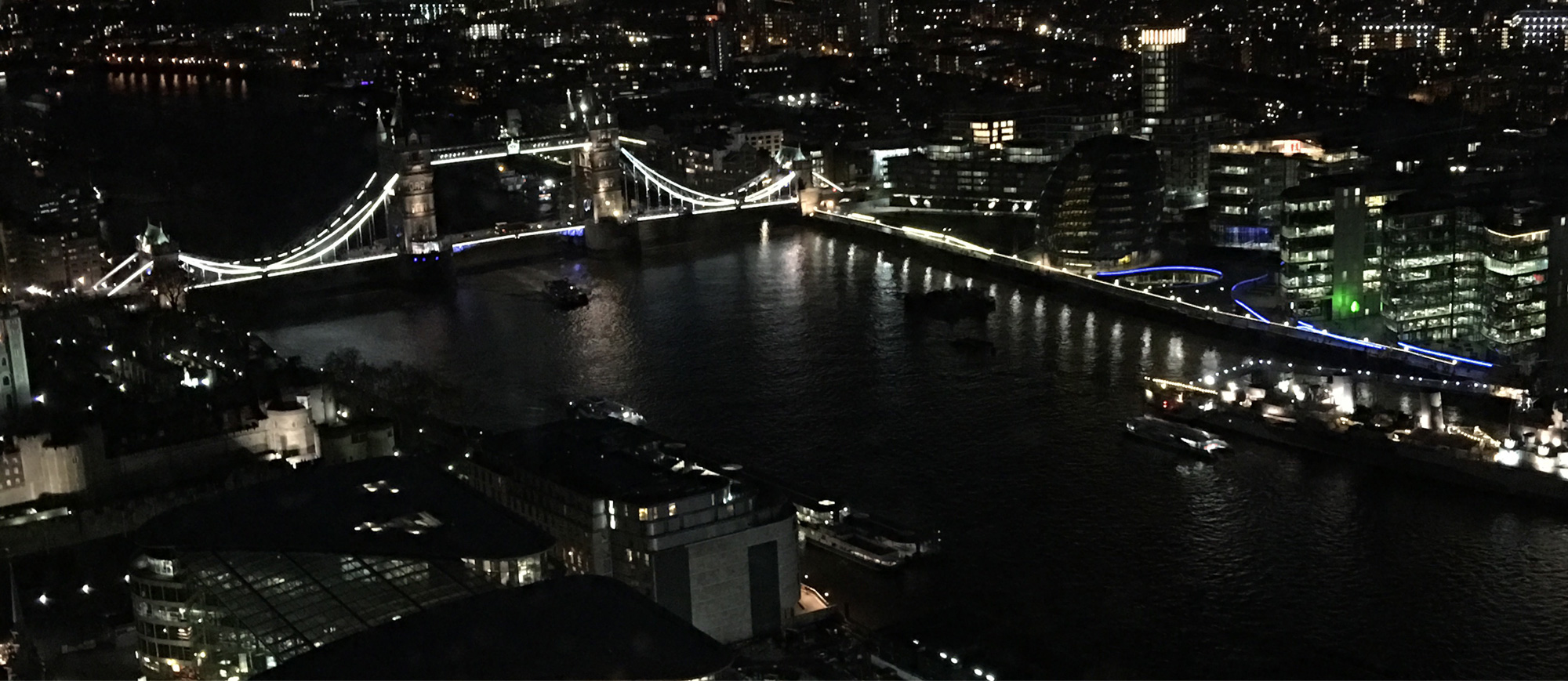 Photo of Tower Bridge in London at night