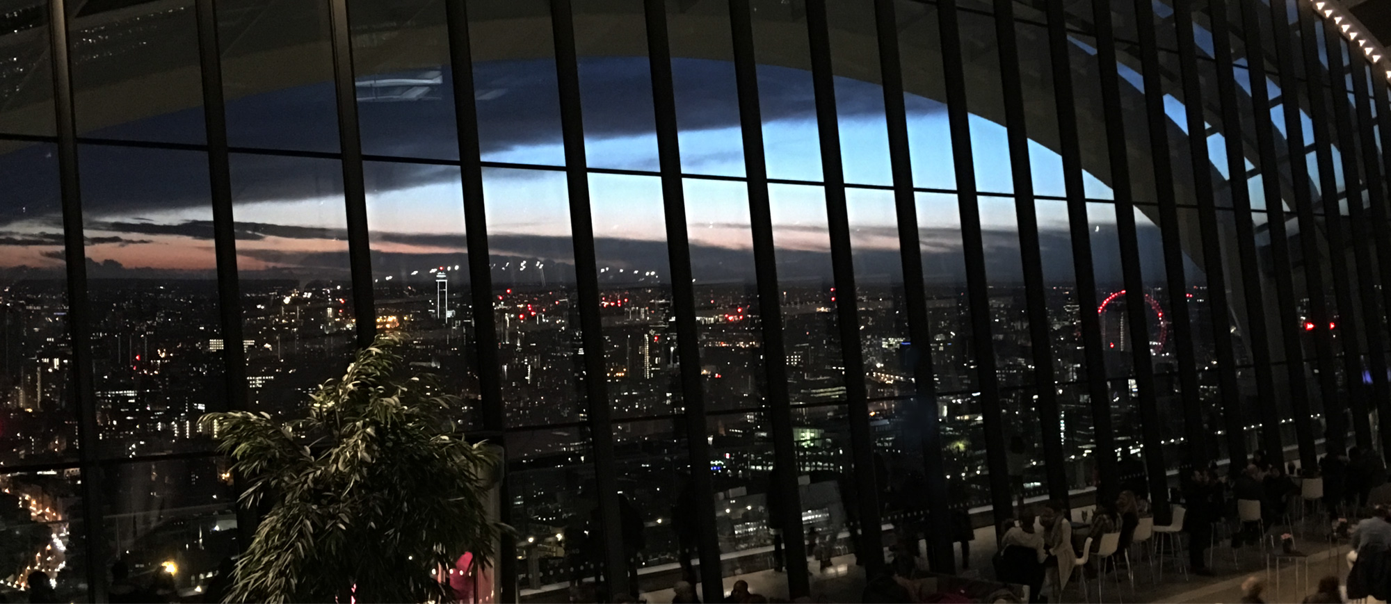 Photo of view of City of London from window